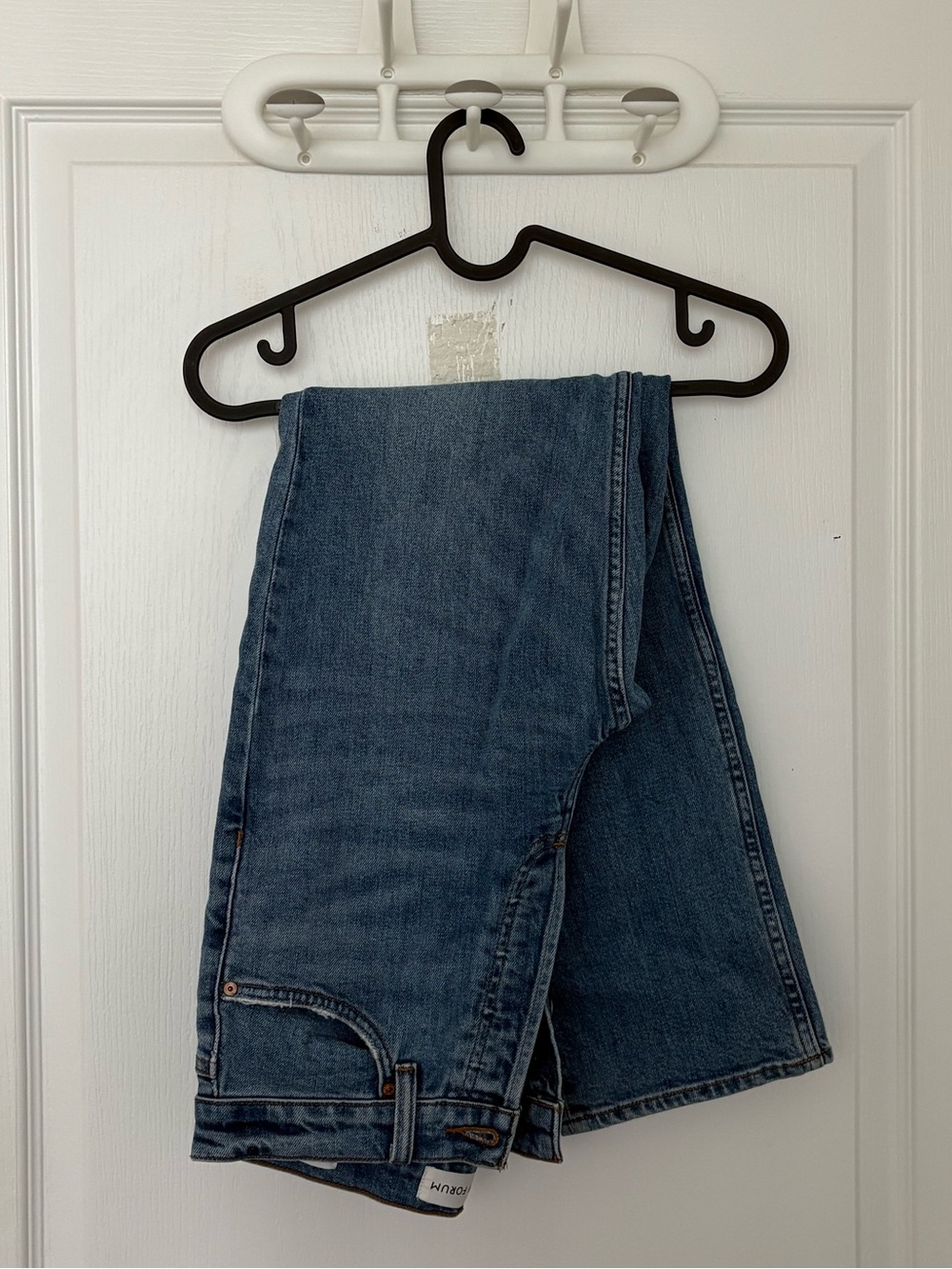 Denim Forum Medium Blue High-Rise Jeans